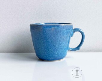 Ceramic Octagon Sky Blue Big Mug