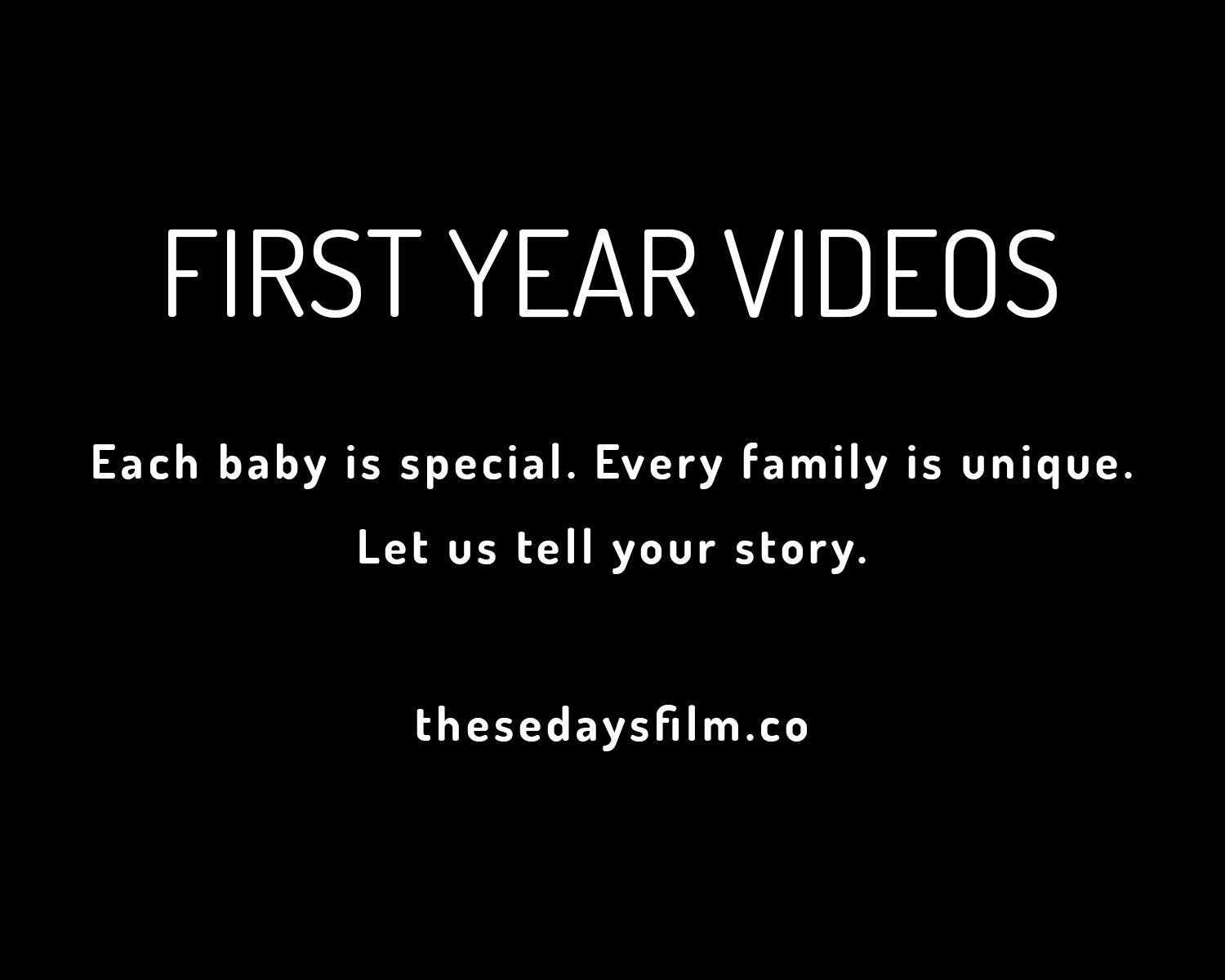 Baby First Year Video Narration Package Etsy