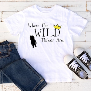 The Wild Things  T-Shirt- Where the wild things are -Kids T-Shirts, mischievous Max
