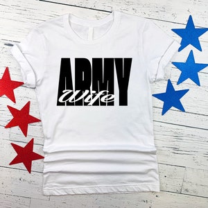 Army Wife Army Girlfriend t shirt, Army love tee - Military Girlfriend Military Wife T-shirt