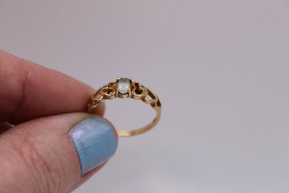 Vintage Aquamarine Statement Ring! Adorable! - image 4