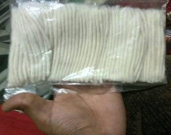 Long Cotton Wicks | Pooja Cotton Batti | Oil Lamp Wick | Bhakti lamp | Diya Cotton | Ghee lamps | Phool Batti | Navratri Akand Jyot Diyas |