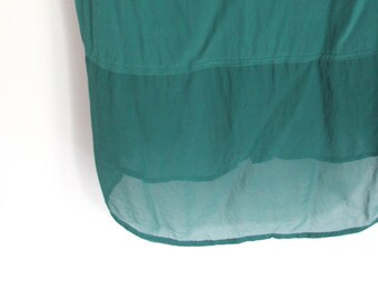 teal chiffon top