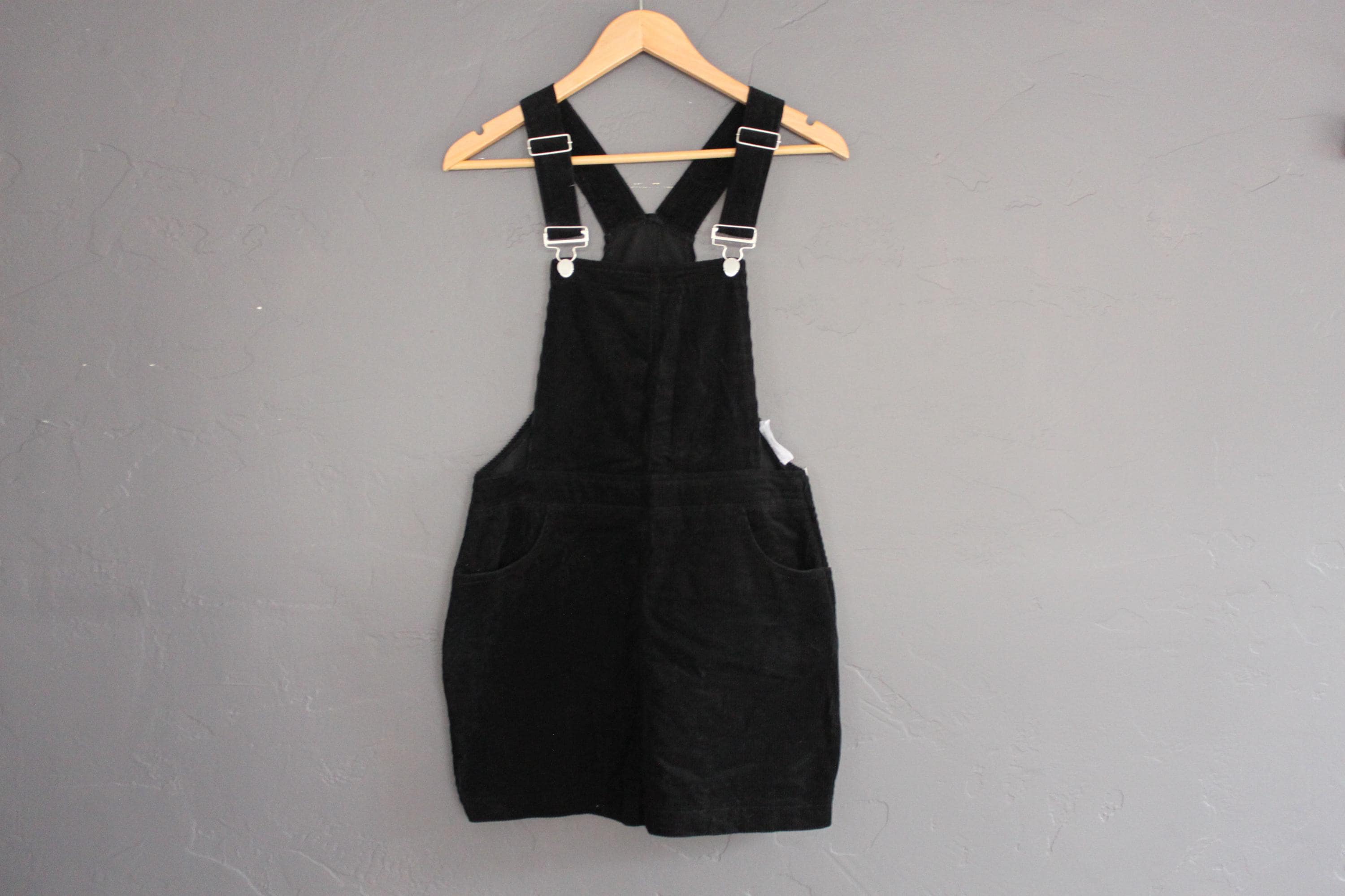 Black Corduroy Mini Dress - Etsy