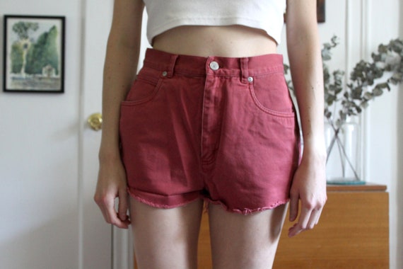 Vintage blush/dusty pink Jones cutoff hotpants/sh… - image 3