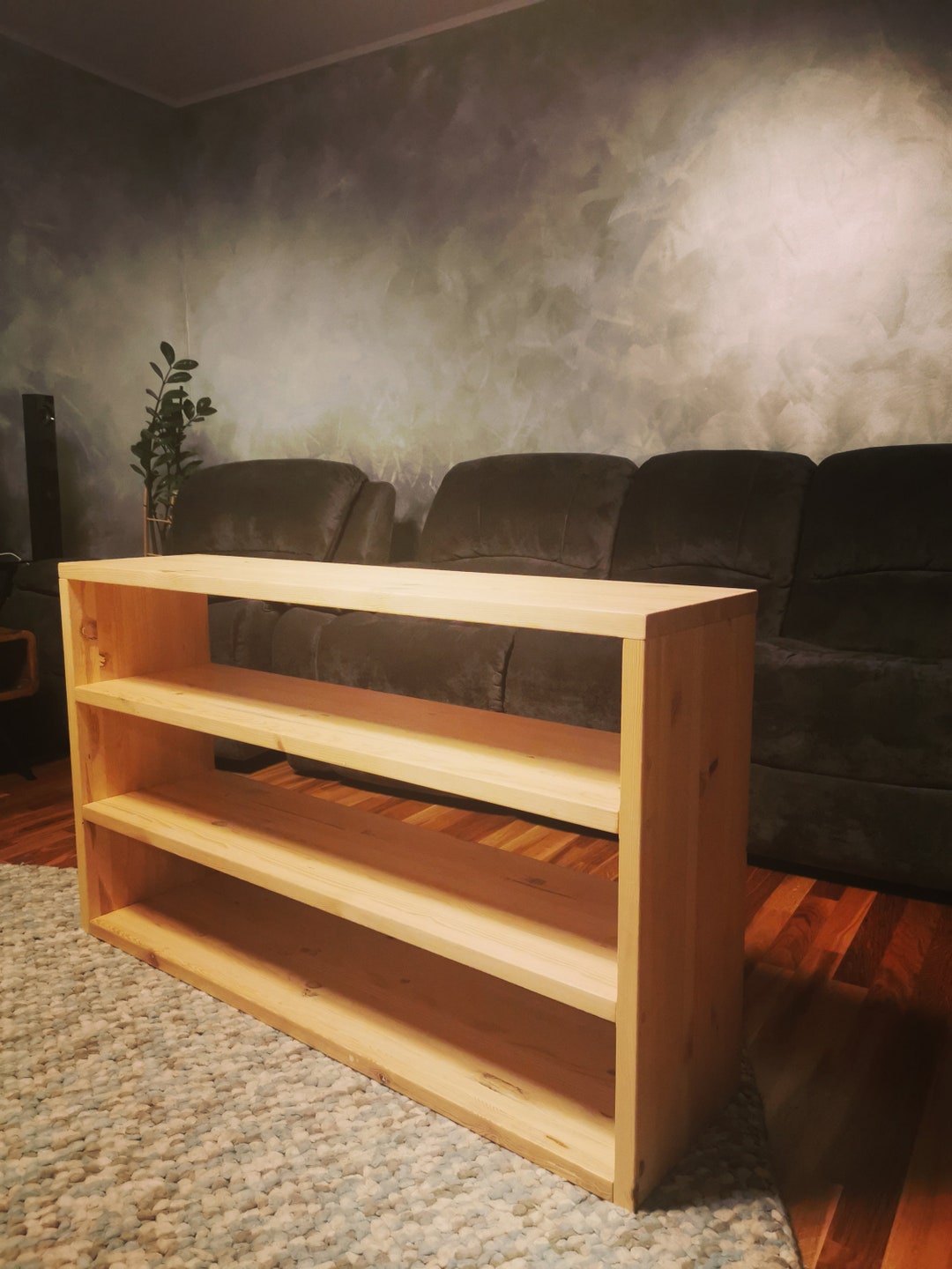 Natural Wood Bookshelves Etsy