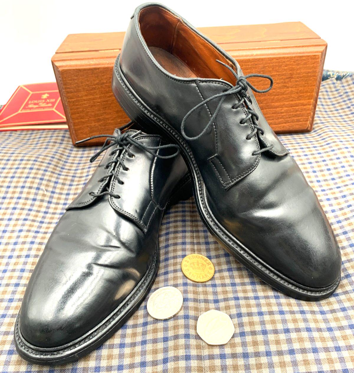 VTG Allen Edmonds *leeds* Cordovan Derby Plain Toe Blucher Mens 10