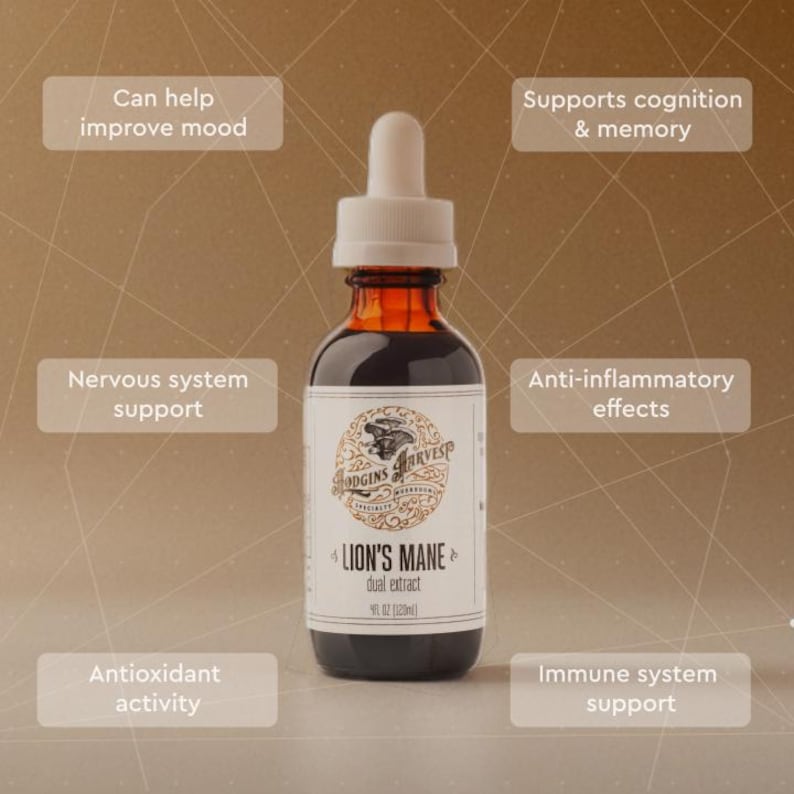 Contans Isolate Organic Lion's Mane Dual Extract Tincture - Etsy