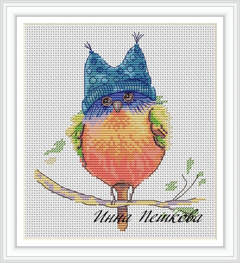 Cross Stitch Pattern Bird Bunting Instant Download PDF Etsy