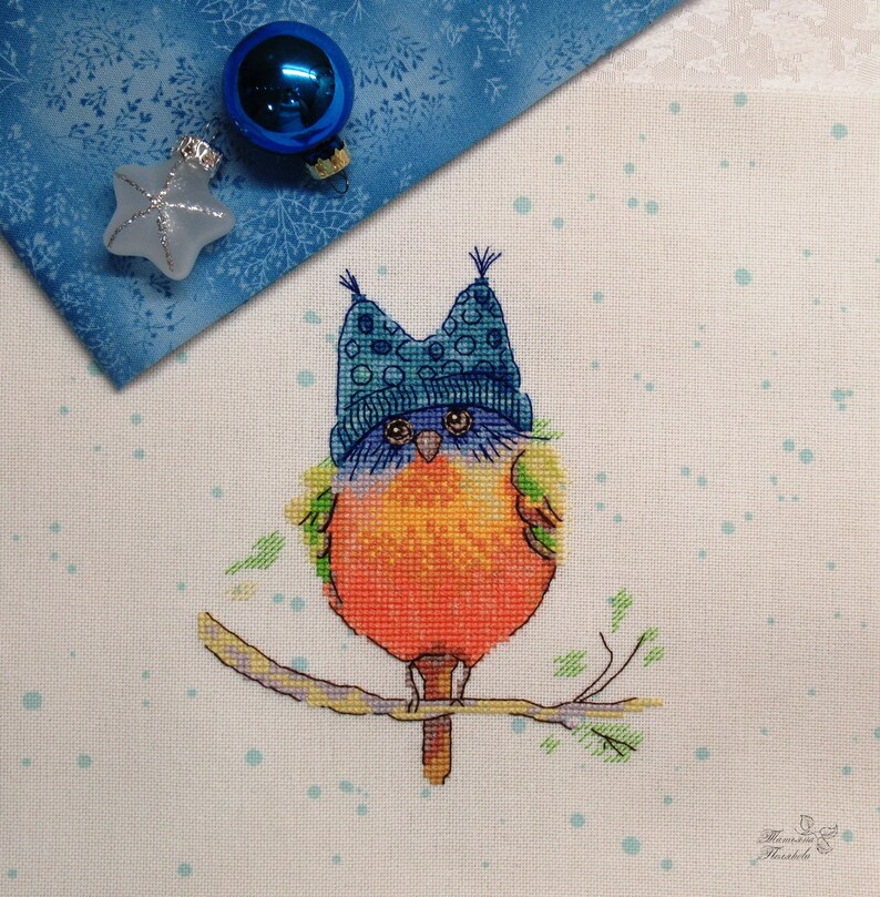 Cross Stitch Pattern Bird Bunting Instant Download PDF Etsy