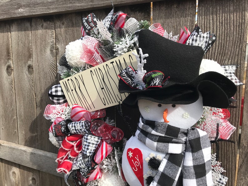 Snowman Wreath