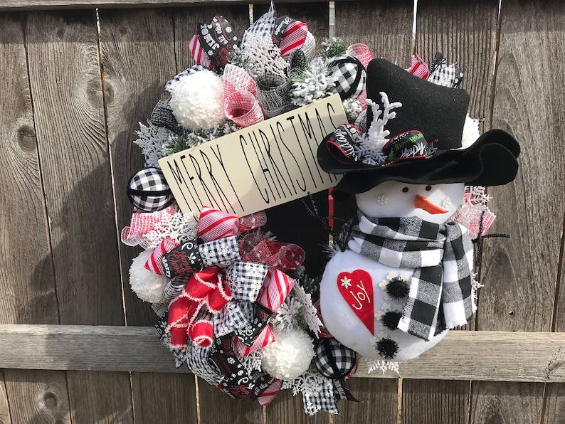 Snowman Wreath