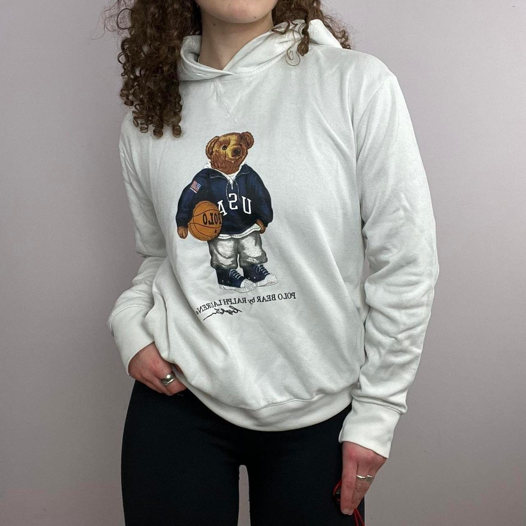 Ralph Lauren Teddy Bear Hoodie - Etsy UK