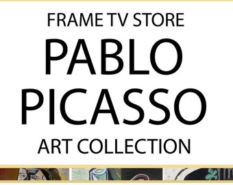 Samsung Frame TV Art Bundle of 22 Pablo Picasso Paintings of High-Resolution Digital Downloads