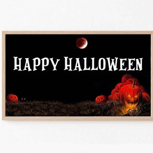 Happy Halloween Samsung Frame TV Art Instant Download, Halloween, Frame TV Art, Samsung Art TV, Samsung Frame Art