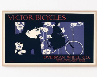 Samsung Rahmen TV Kunst Fahrrad Kunst | Rahmen TV Vintage Fahrrad Poster | Radfahrer Kunstwerk Digital Tv Download