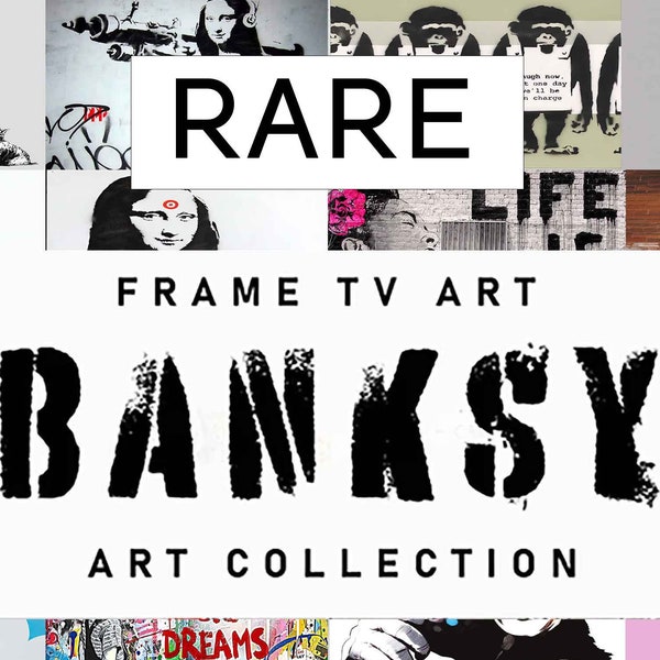 Samsung Frame TV Art Banksy RARE Collection | Graffiti Art | Modern Art Collection, 4K Frame TV Art Contemporary