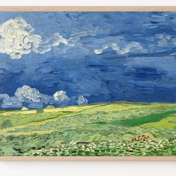 Samsung Frame TV Art Vincent van Gogh Painting | Wheatfield and Thunderclouds