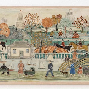 Samsung Frame TV Art | Vintage Central Park Painting by Maurice Prendergaste | Digital Download for TV Screens