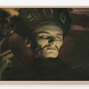 Samsung Frame TV Painting by William Mortensen entitled Tantric Sorcerer | Instant Download