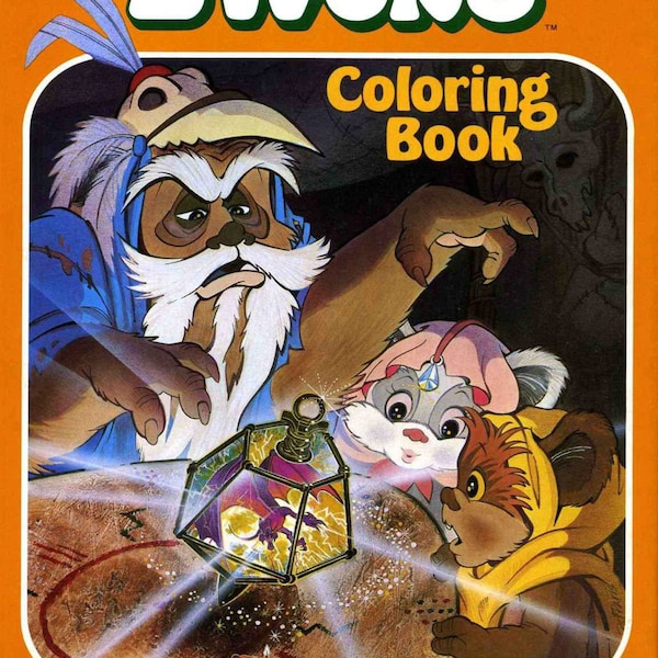 PDF Vintage Ewoks Coloring Book from the 80s with 52 Pages | Instant Digital Download