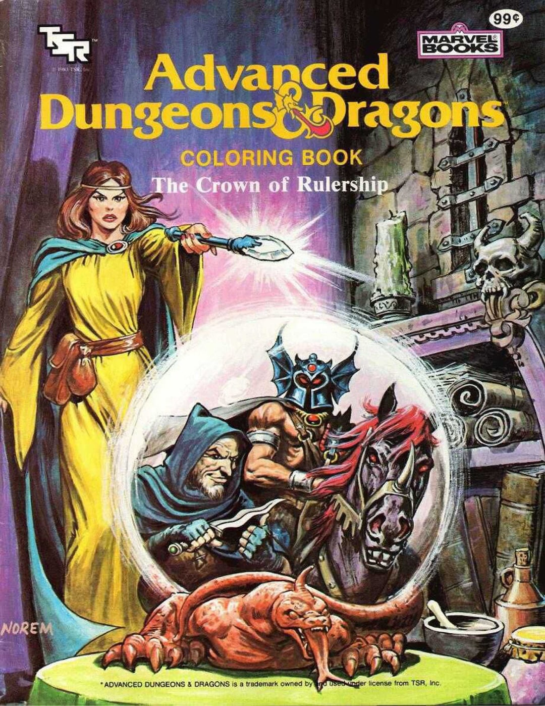 PDF Advanced Dungeon and Dragons 48 Page Vintage Coloring Book From the ...