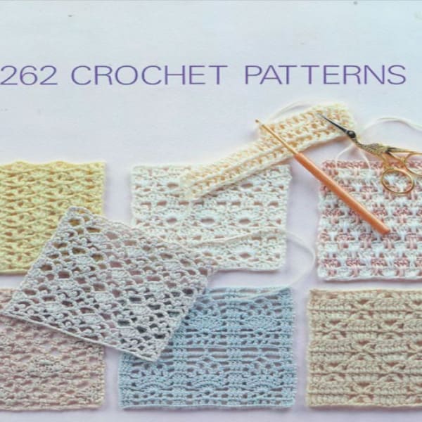 Rare Vintage 262 Pattern Japanese Crochet Book | Crochet Bible | E-book PDF | Crochet and Knitting | PDF Crochet | Craft E-Book |Pattern PDF