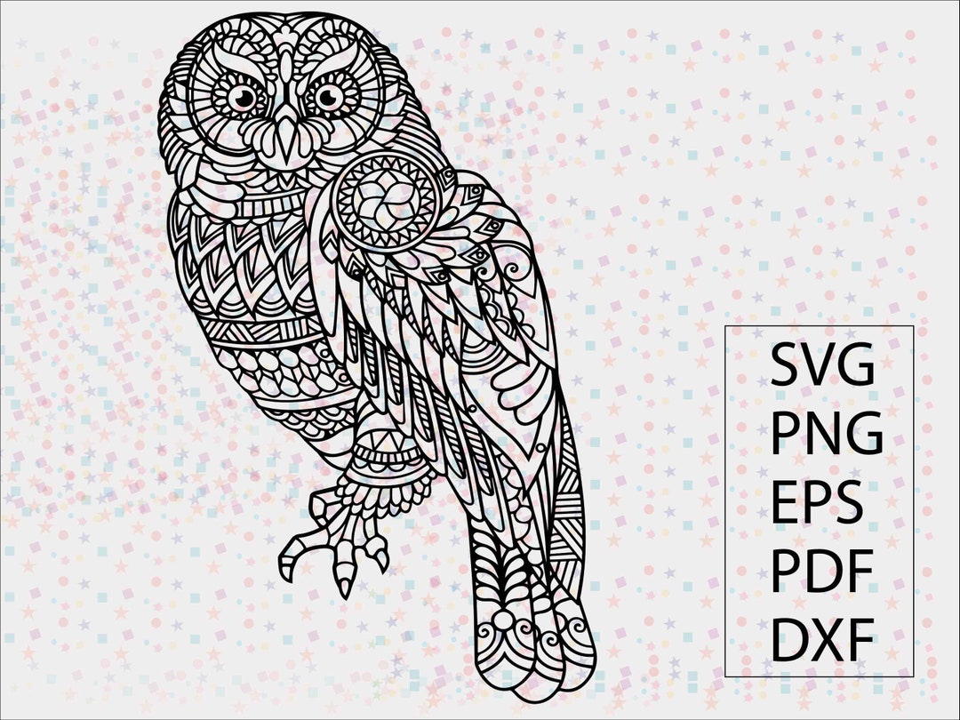 Owl SVG | Owl Mandala SVG | Zentangle Svg | Mandala Svg | Owl Zentangle ...