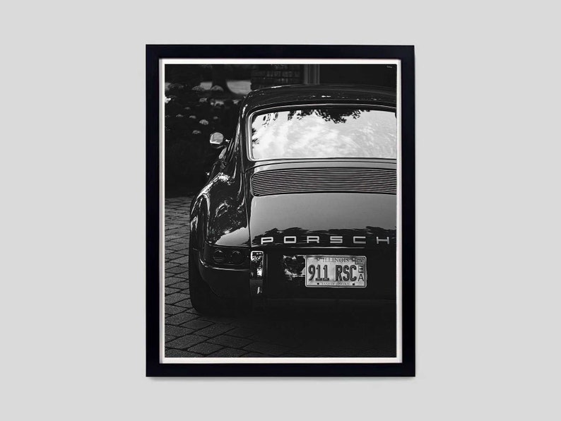 ポルシェ911 ウォールアート、スポーツカープリント、自動車装飾、デジタルダウンロード