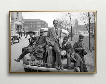 African American Children in Chicago, IL: Black Culture Print, Civil Rights Wall Art