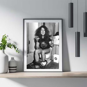 ozzy osbourne on toilet print