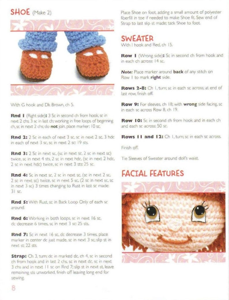 Strawberry Dolls to Crochet / Crochet Patterns / Craft E-Book / Pattern PDF / PDF Crochet / Instan image 6