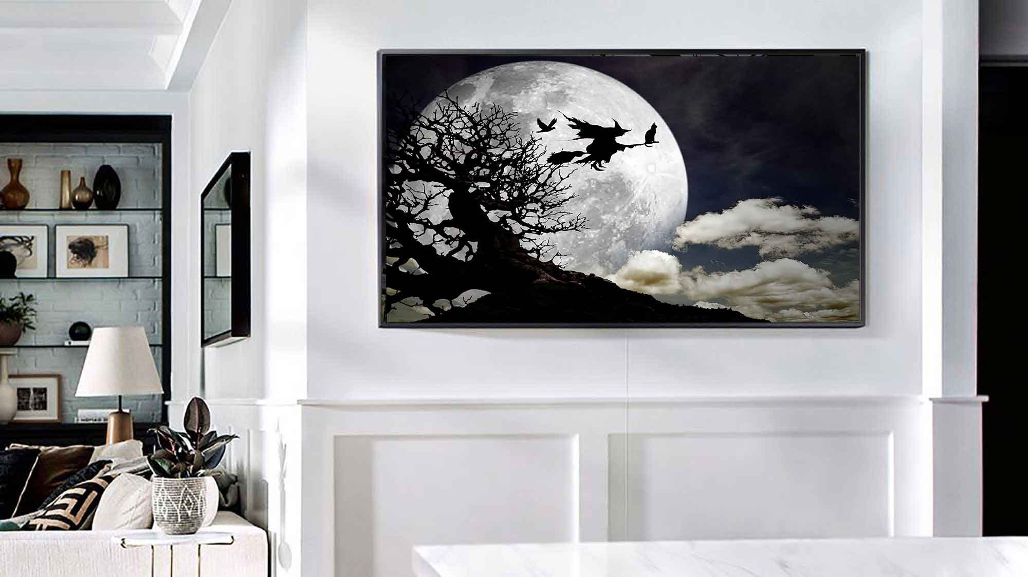 TV Frame Art Halloween Heks Rijdende Bezem | Halloween-decor | Halloween Tv  Art Heks | Bezemsteel - Etsy België, image size:2000x1124