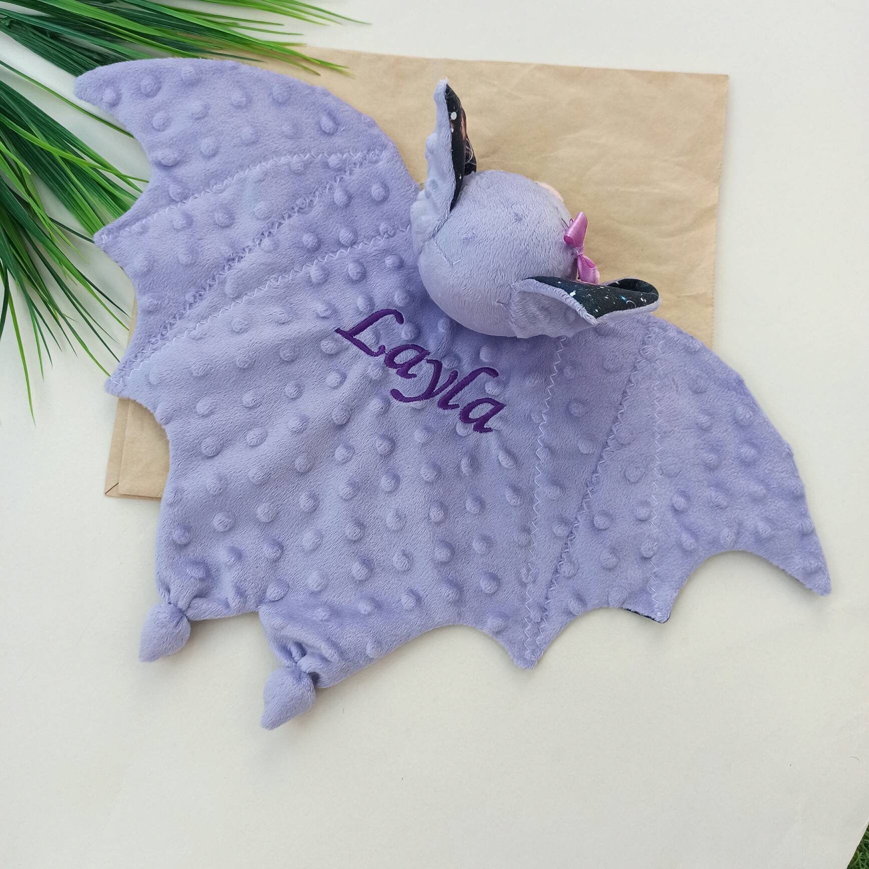 Baby blanket bat Purple baby blanket bat Galactic bat Etsy