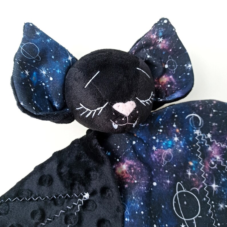 Galactic baby blanket Bat baby comforter Bat blanket Doudou Etsy