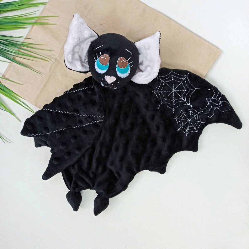 Download Gothic baby toy Halloween baby gift Black baby blanket ...