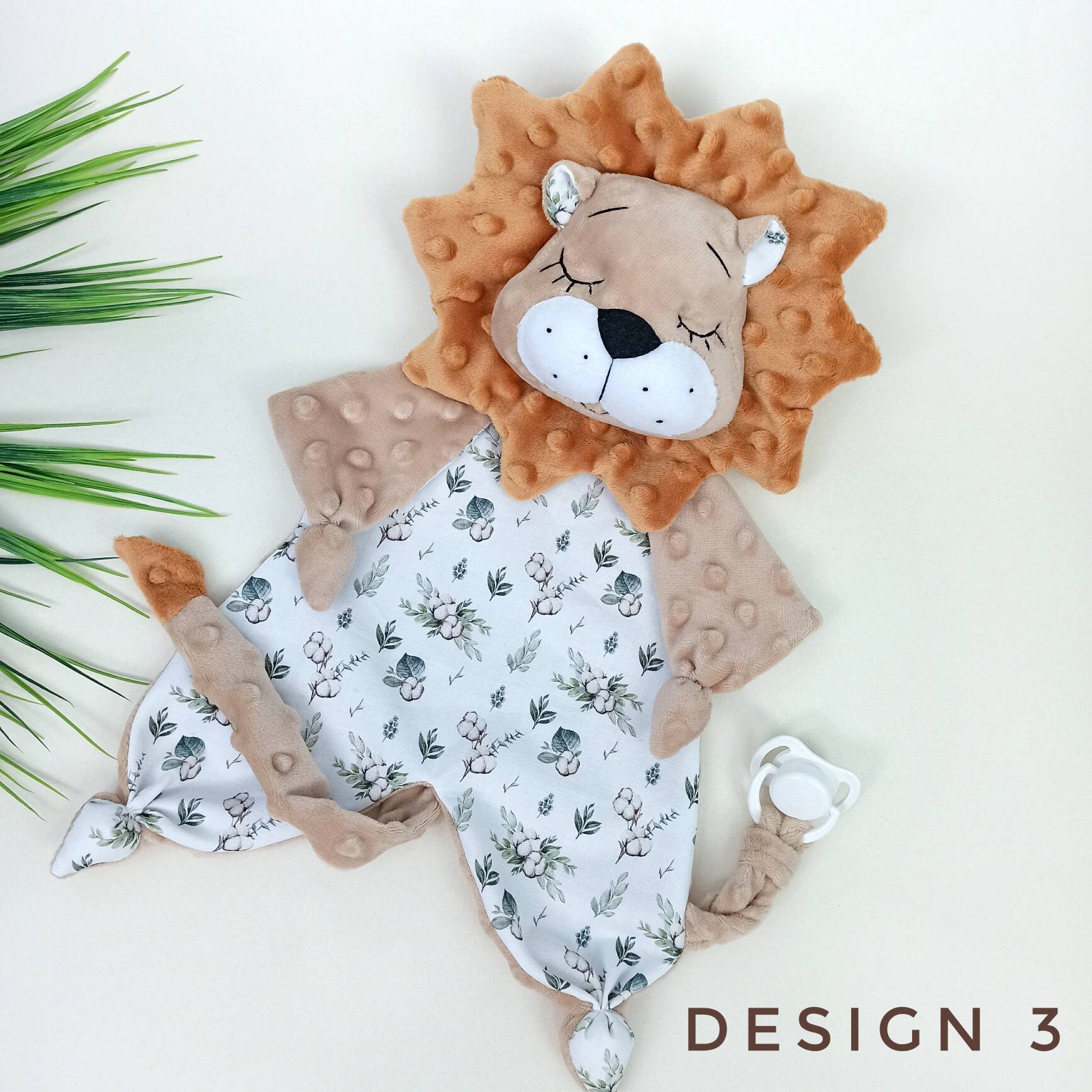 Baby blanket lion Baby comforter lion Security blanket lion Etsy