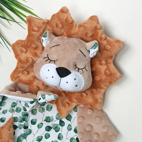 Baby blanket lion Baby comforter lion Security blanket lion Etsy
