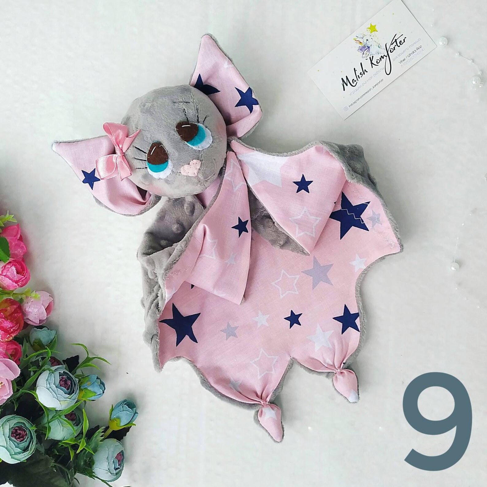 Breathable Lovey Blanket Bat Black Bat Baby Blanket Muslin Etsy