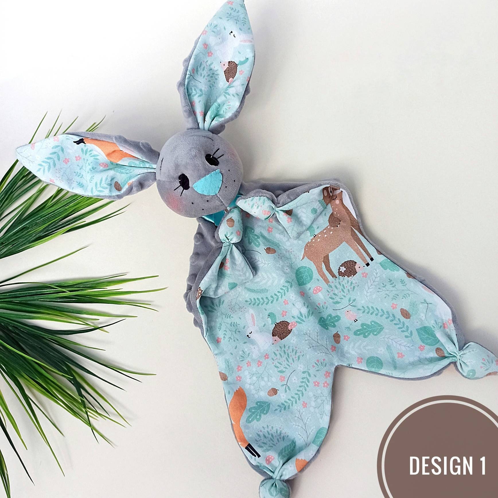Baby blanket rabbit Comforter bunny Lovey blanket rabbit Etsy