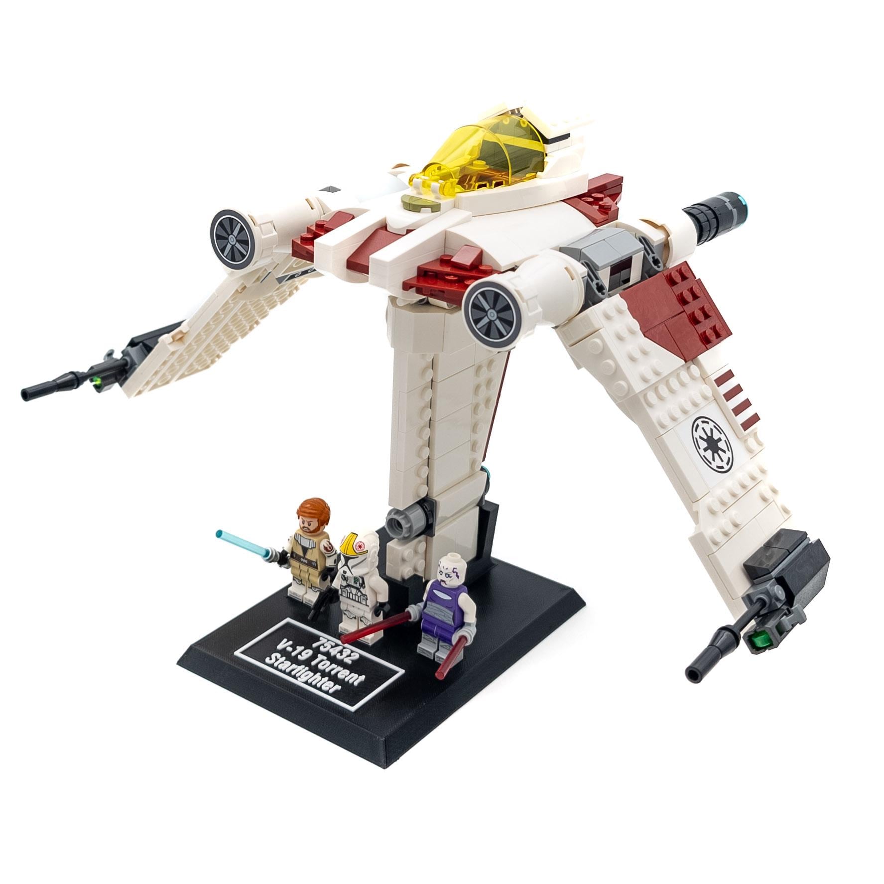 Display Stand for Lego Star Wars 75432 V-19 Torrent Starfighter - Etsy