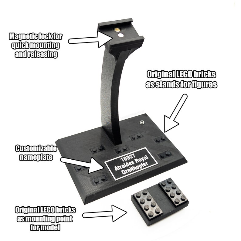 Ausstellungsständer für LEGO 10327 ICONS Dune Atreides Royal Ornithopter Bild 4