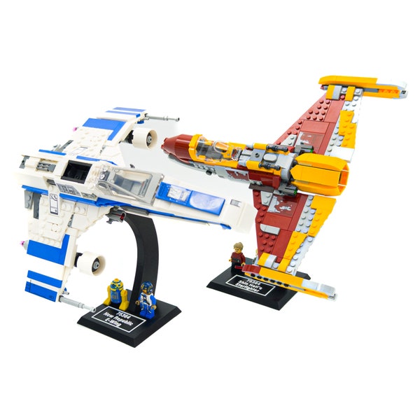 Soporte de exhibición para Lego Star Wars 75364 New Republic E-Wing vs. Caza estelar de Shin Hati