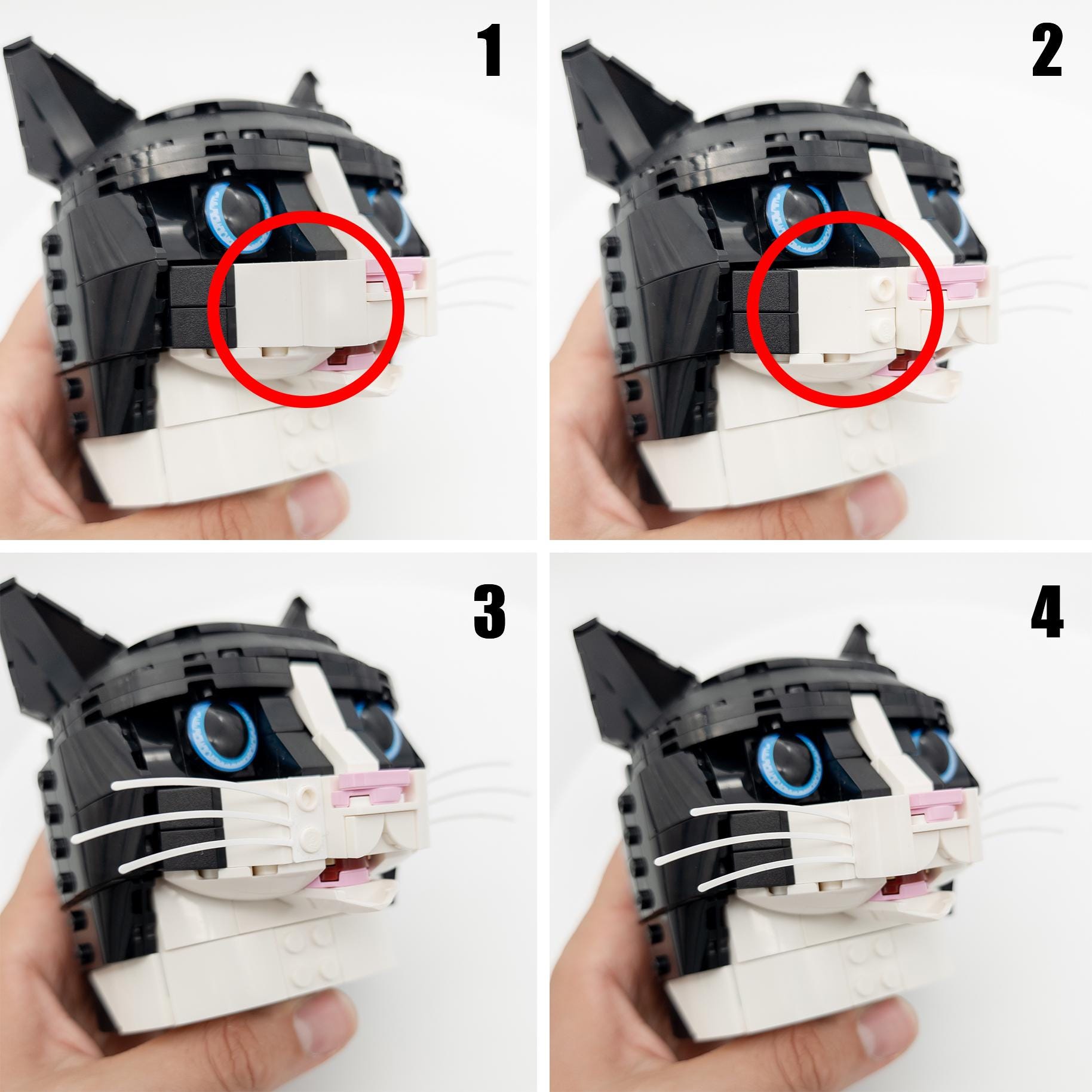 Whiskers for LEGO 21349 Tuxedo Cat | The Purr-fect Accessory