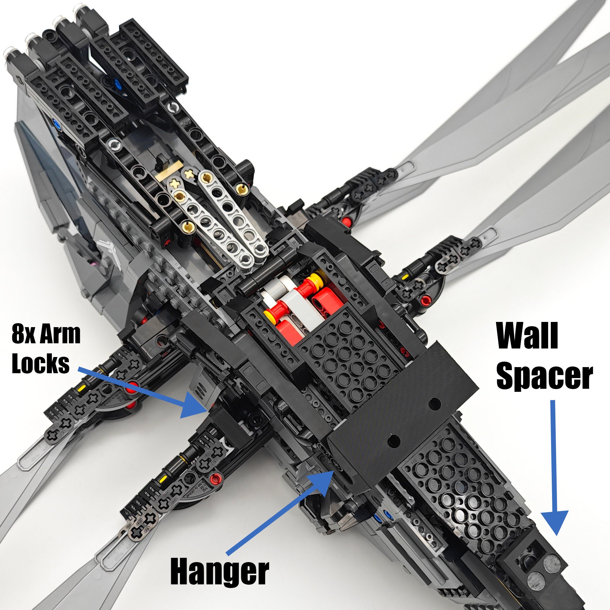 LEGO 10327 ICONS Dune Atreides Royal Ornithopter用ウォールハンガー
