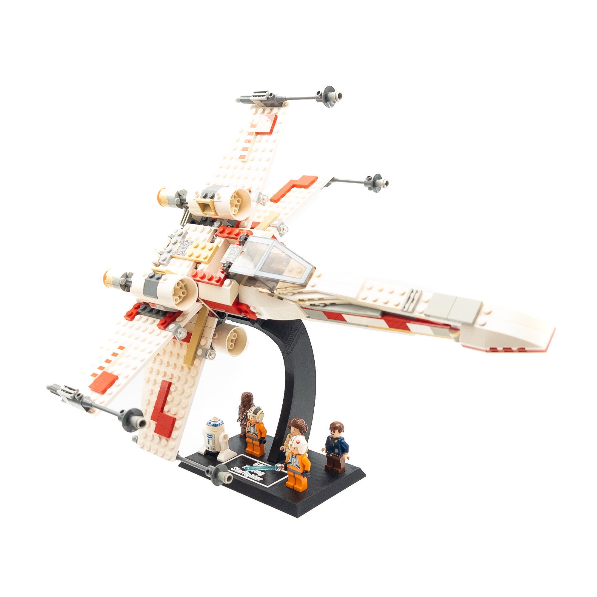 STAR WARS２セット脚置き場付き Display Stand for LEGO Star Wars Ahsoka Tano's T-6 Jedi Shuttle
