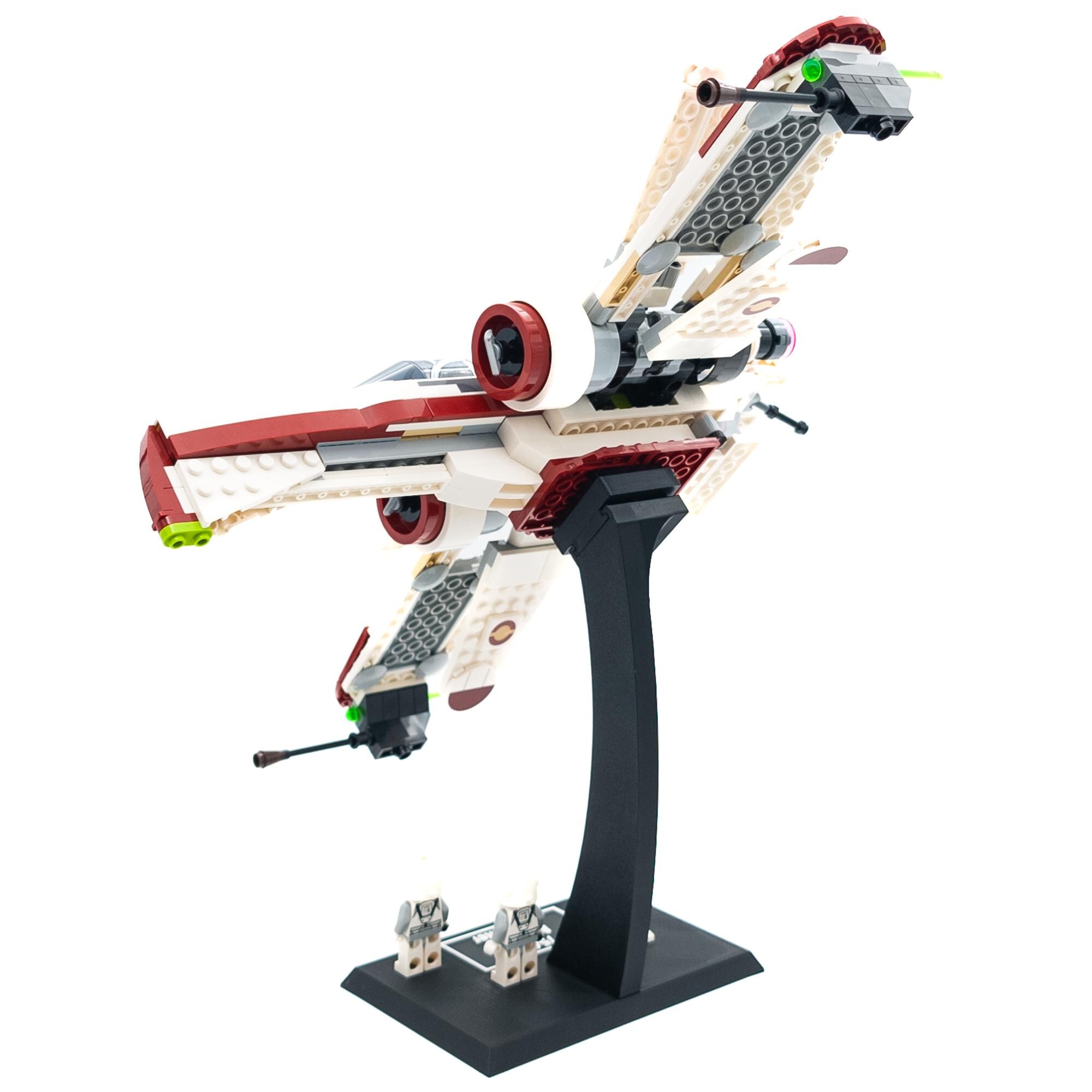 TBCレジスター クリーム色 スタンド型 レゴ スターウォーズ 75402 ARC-170 スターファイター用ディスプレイ