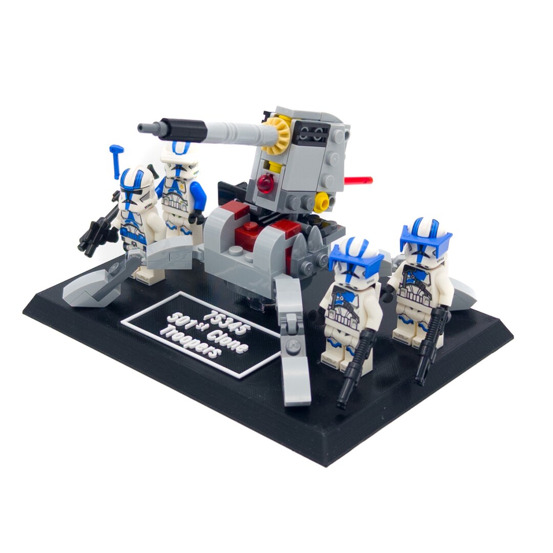Display Stand for Lego Star Wars 75345 501st Clone Troopers Battle Pack Etsy