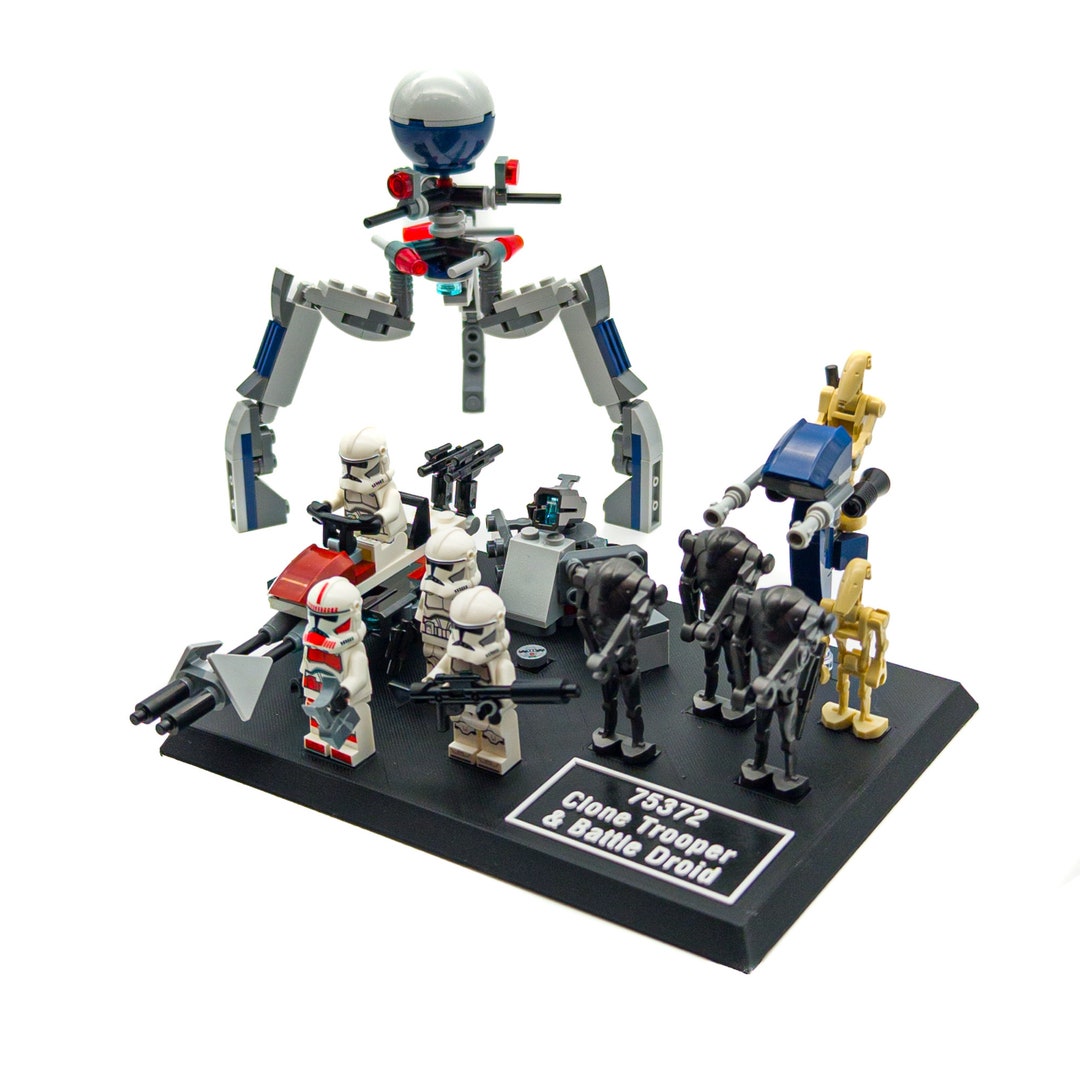 Display Stand for Lego Star Wars 75372 Clone Trooper Battle Droid Battle Pack Etsy