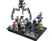 Display Stand for Lego Star Wars 75372 Clone Trooper & Battle 